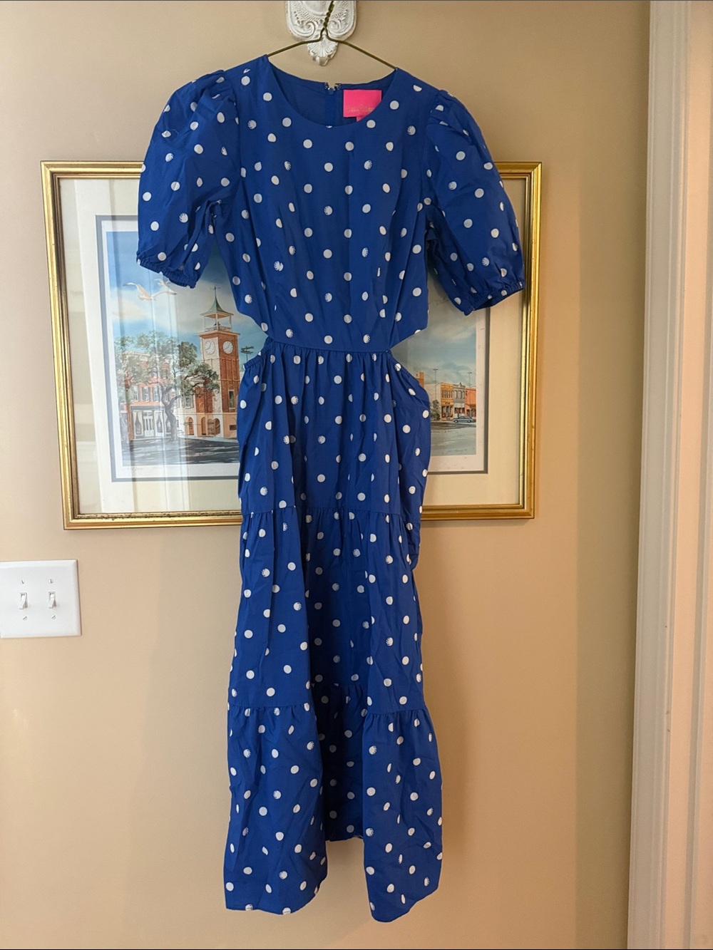 Lilly Pulitzer Royal Blue Polka Dot Dress